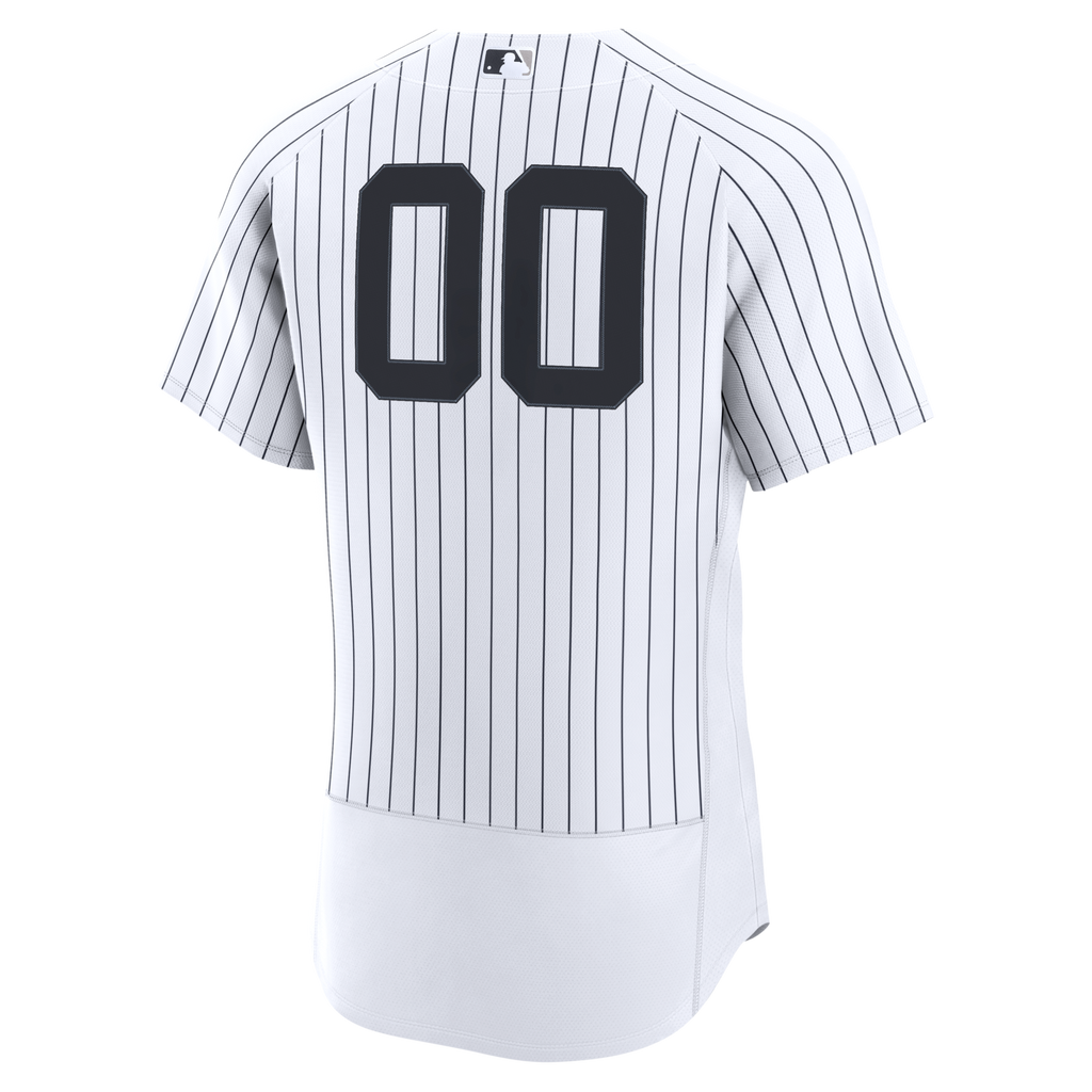 New York Yankees White Home Custom Baseball Jersey