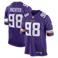 Minnesota Vikings Bo Richter Purple Team Game Football Jersey