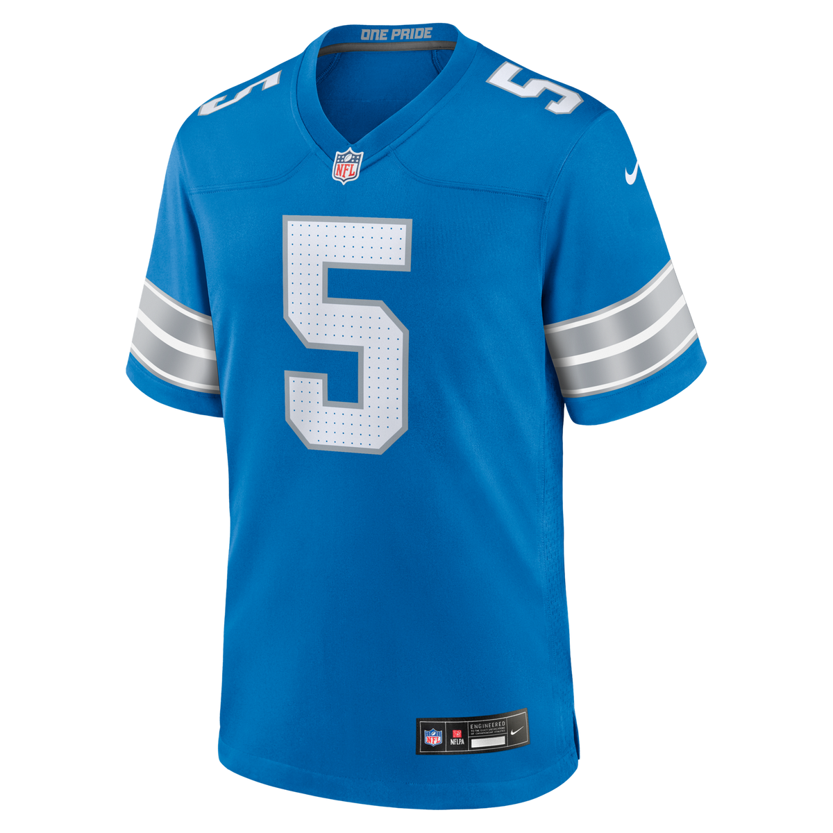 Detroit Lions Teddy Bridgewater Blue Team Game Football Jersey