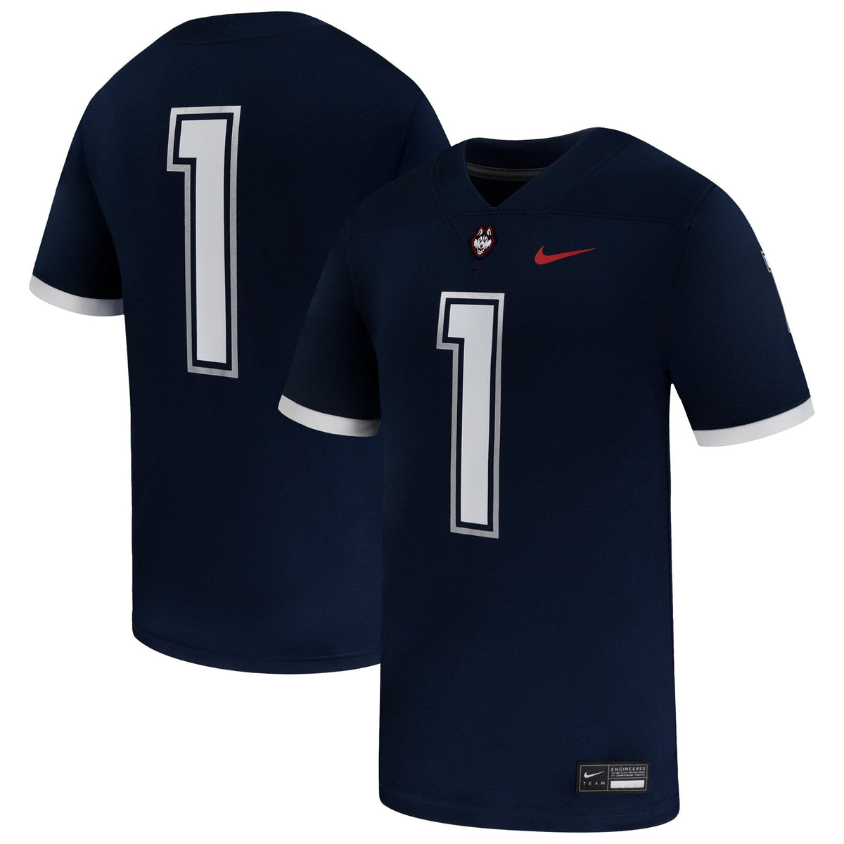 #1 Navy UConn Huskies Game Football Jersey