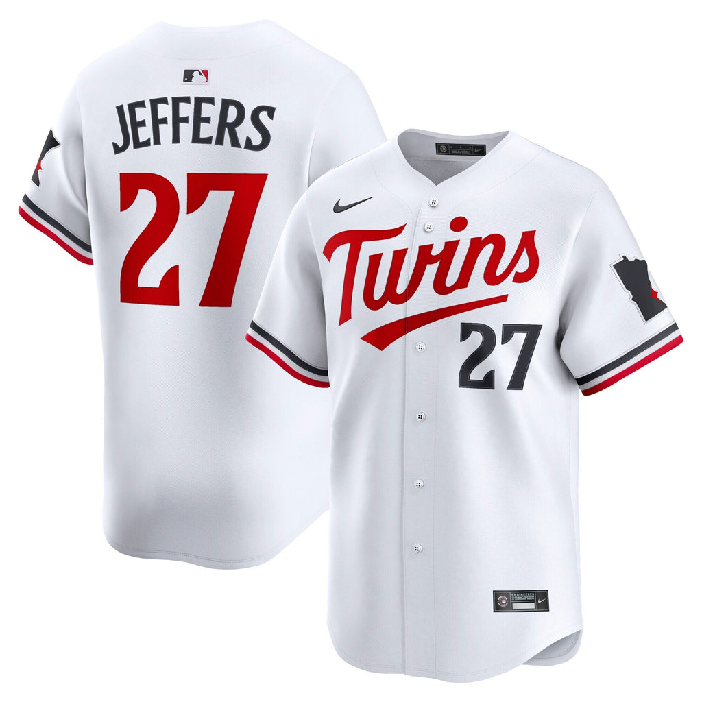 Minnesota Twins Ryan Jeffers White Home Limited Player Baseball Jersey