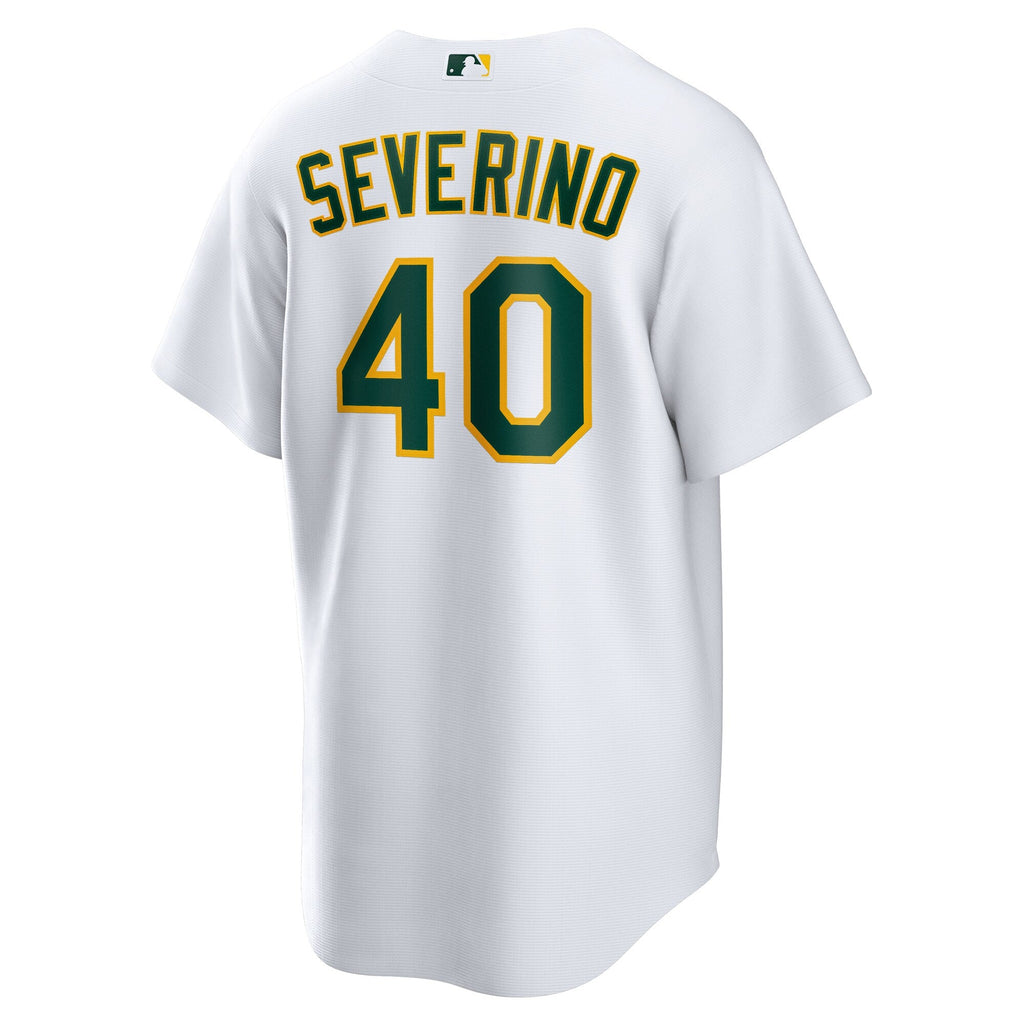 Athletics Luis Severino White Home Replica Baseball Jersey
