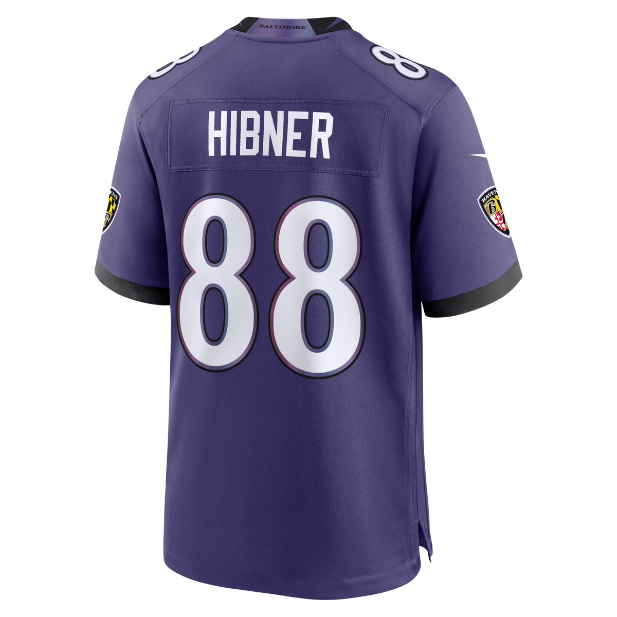 Baltimore Ravens Matthew Hibner Purple Team Game Football Jersey