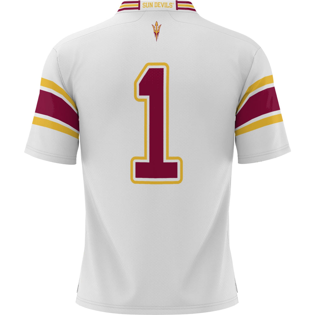 #1 White Arizona State Sun Devils Football Jersey