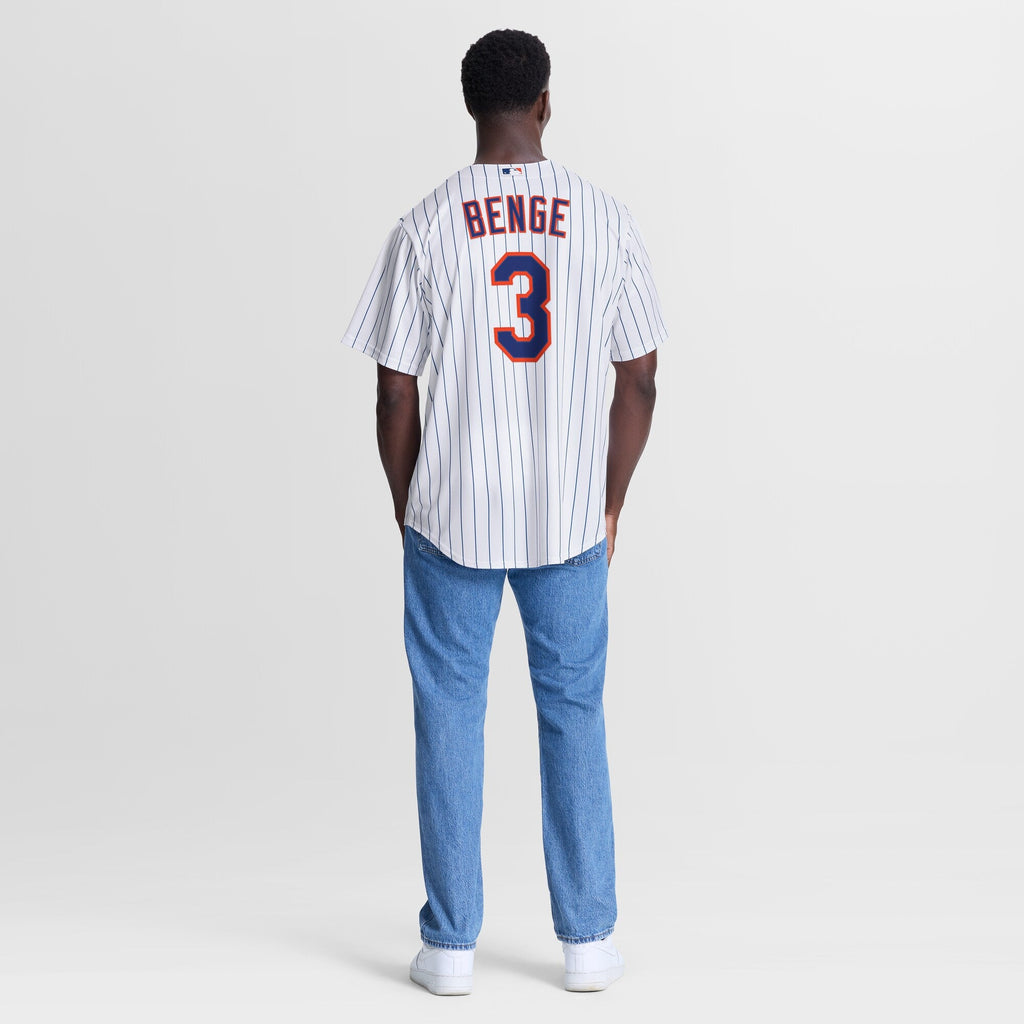 New York Mets Carson Benge White Home Replica Baseball Jersey