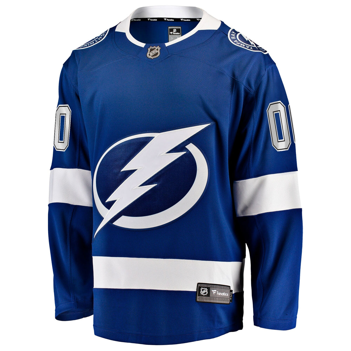 Tampa Bay Lightning Blue Home Breakaway Custom Hockey Jersey