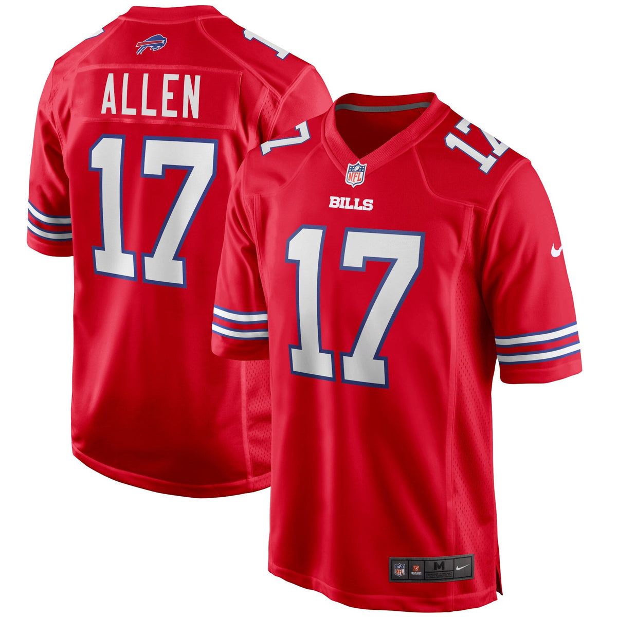 Buffalo Bills Josh Allen Red Alternate Game Player Football Jersey