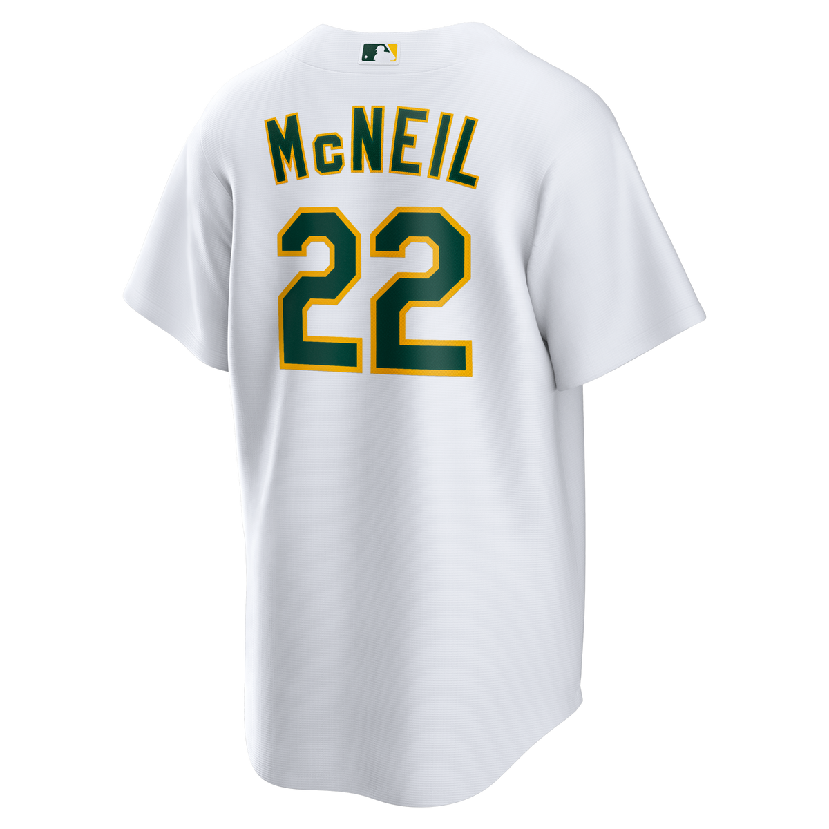 Athletics Jeff McNeil White Home Replica Baseball Jersey