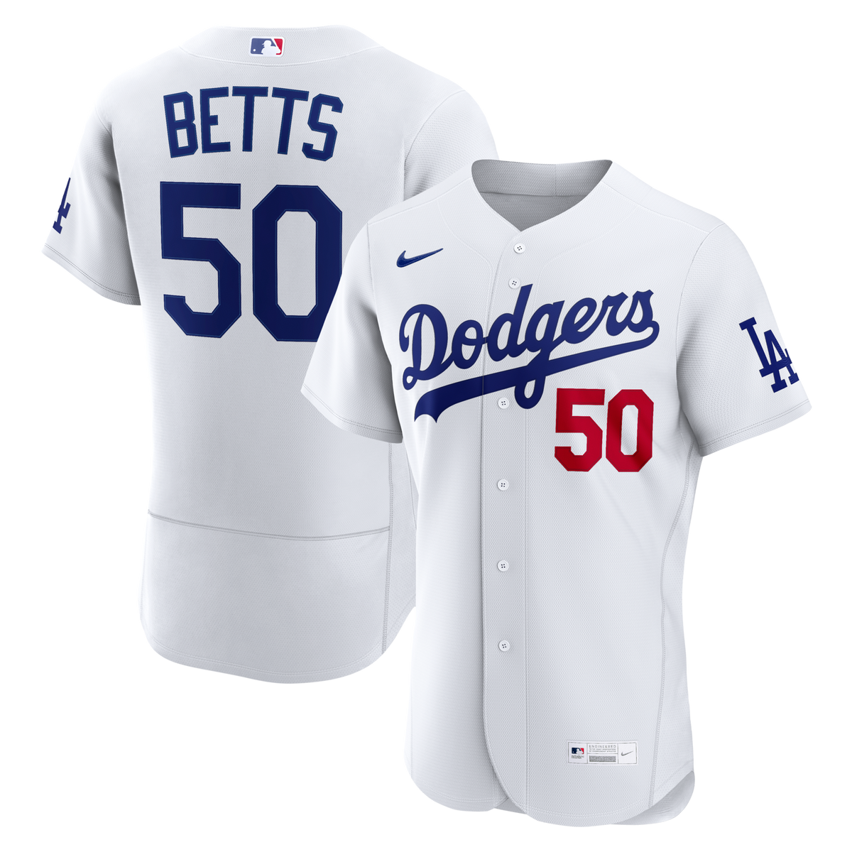 Los Angeles Dodgers Mookie Betts White Home Baseball Jersey