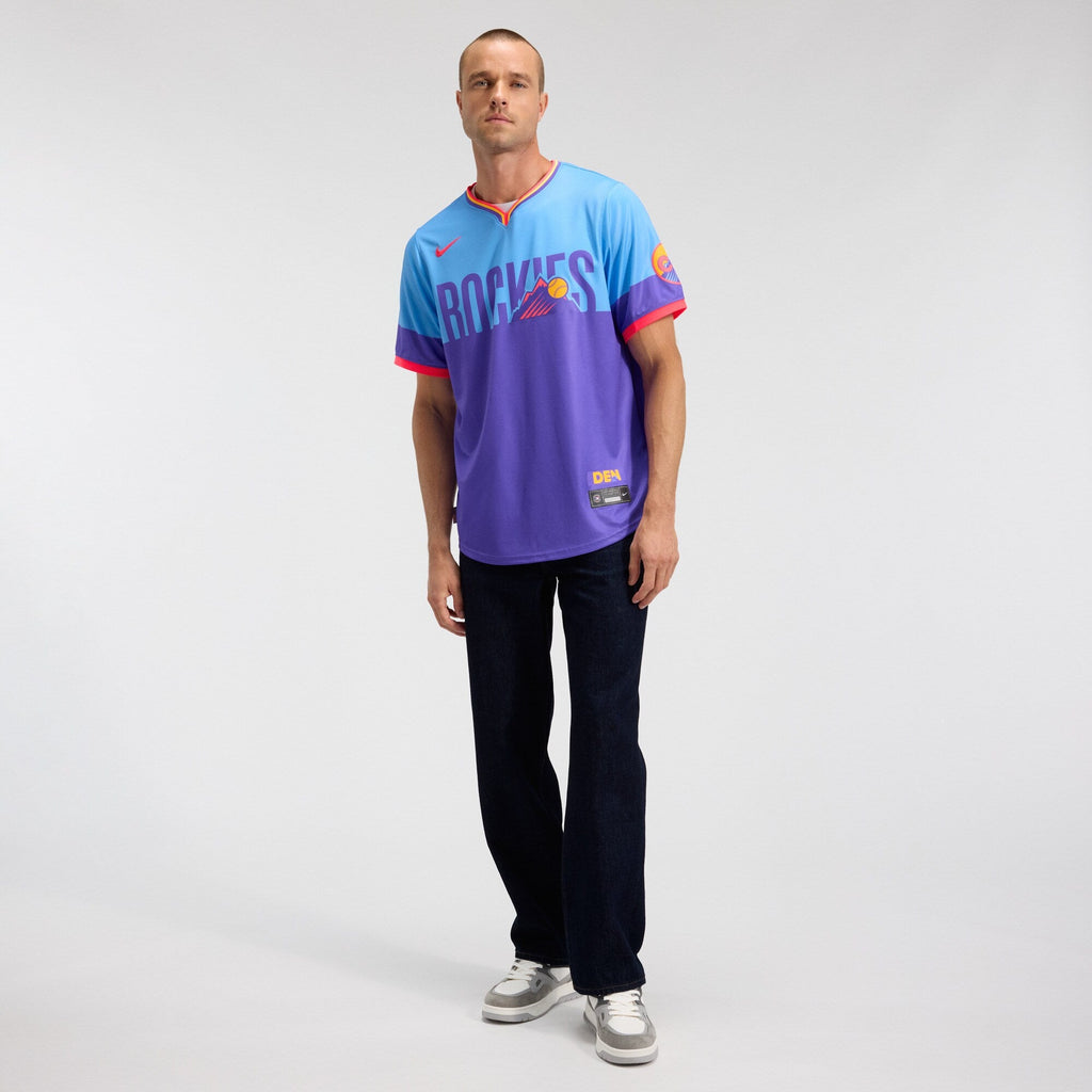 Colorado Rockies Purple/Light Blue 2025 City Connect Limited Baseball Jersey
