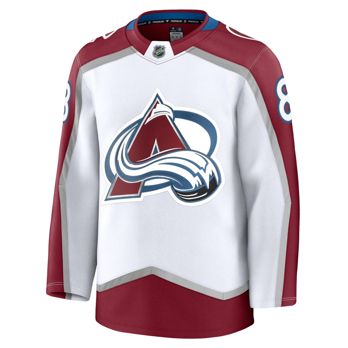 Colorado Avalanche Cale Makar White Away Premium Jersey