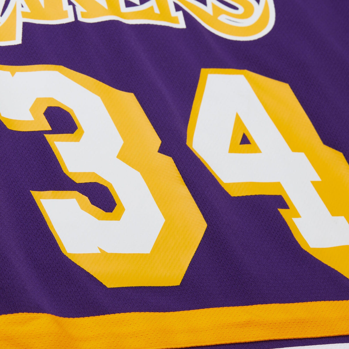 Los Angeles Lakers Shaquille O'Neal 1997 Maxxed Out Fashion Hockey Jersey - Purple