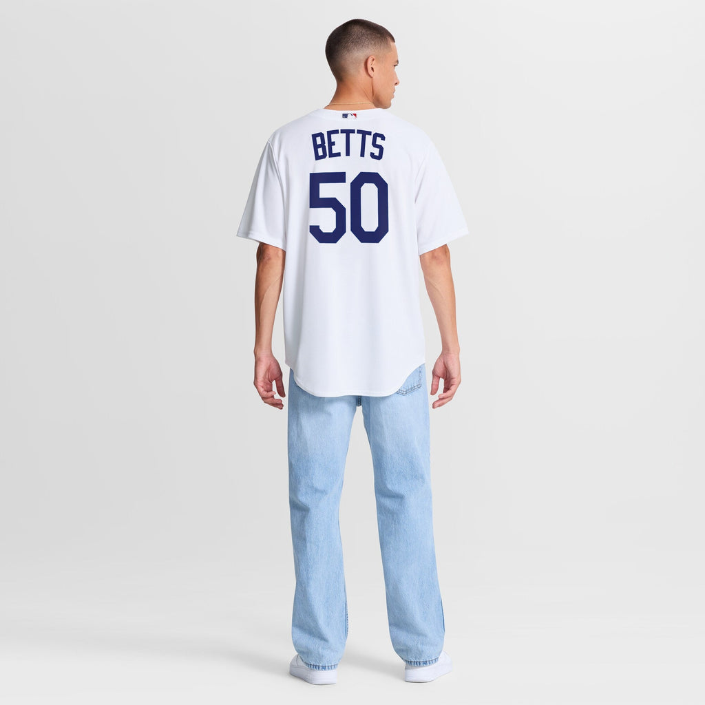 Los Angeles Dodgers Mookie Betts White Home Replica Baseball Jersey