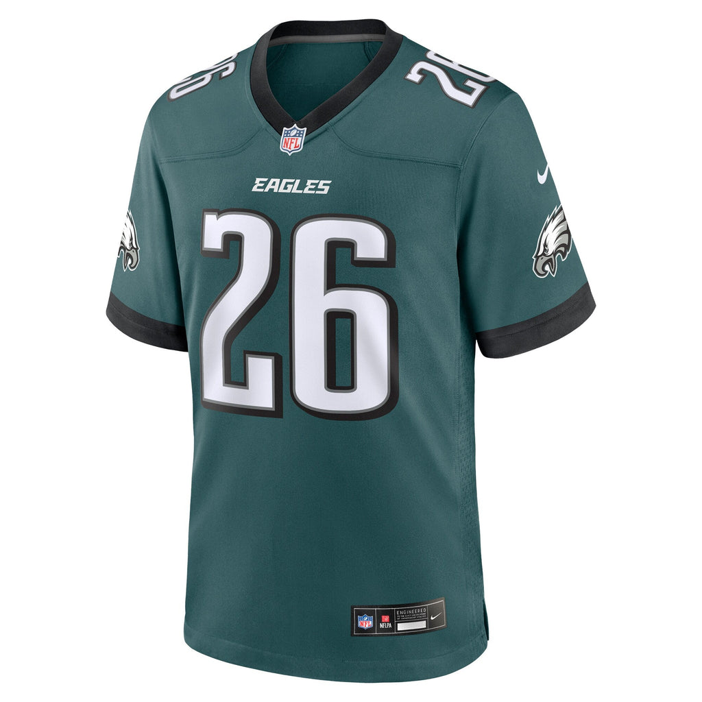 Philadelphia Eagles Saquon Barkley Midnight Green Game Player Football Jersey