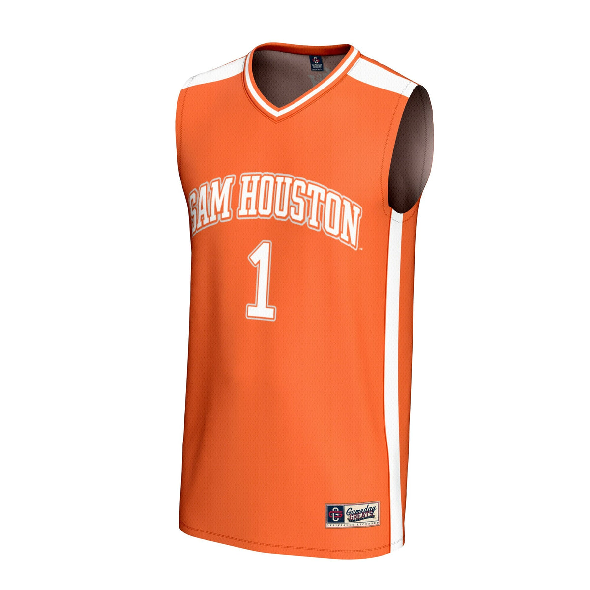#1 Sam Houston State Bearkats Lightweight Collegiate Basketball Fashion Jersey - Orange