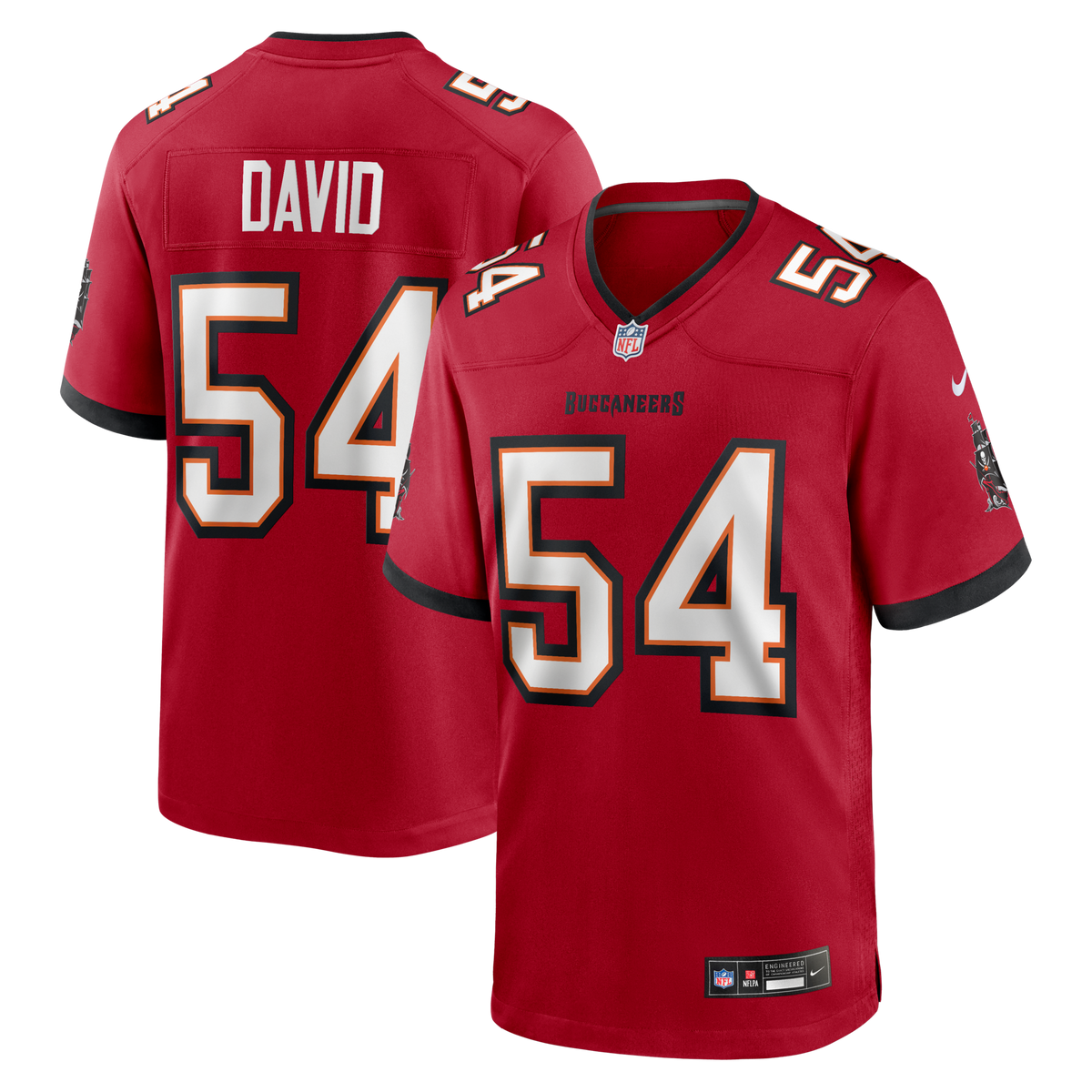 Tampa Bay Buccaneers Lavonte David Red Game Football Jersey
