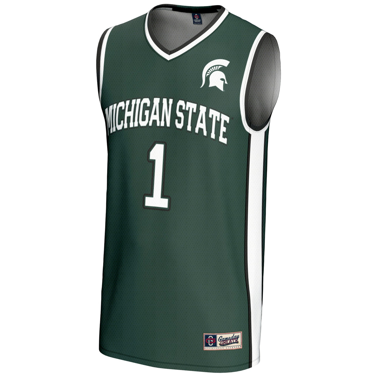 #1 Michigan State Spartans Lightweight Basketball Jersey - Green