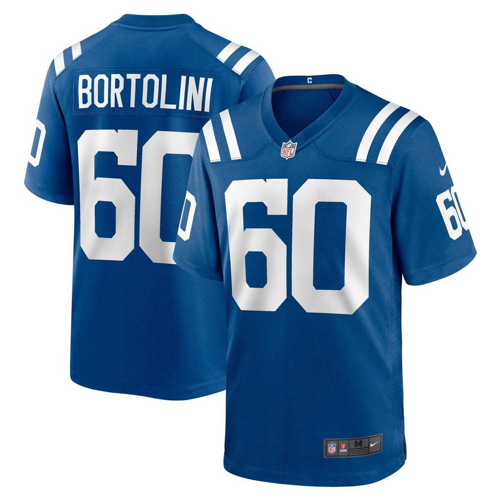 Indianapolis Colts Tanor Bortolini Royal Game Football Jersey