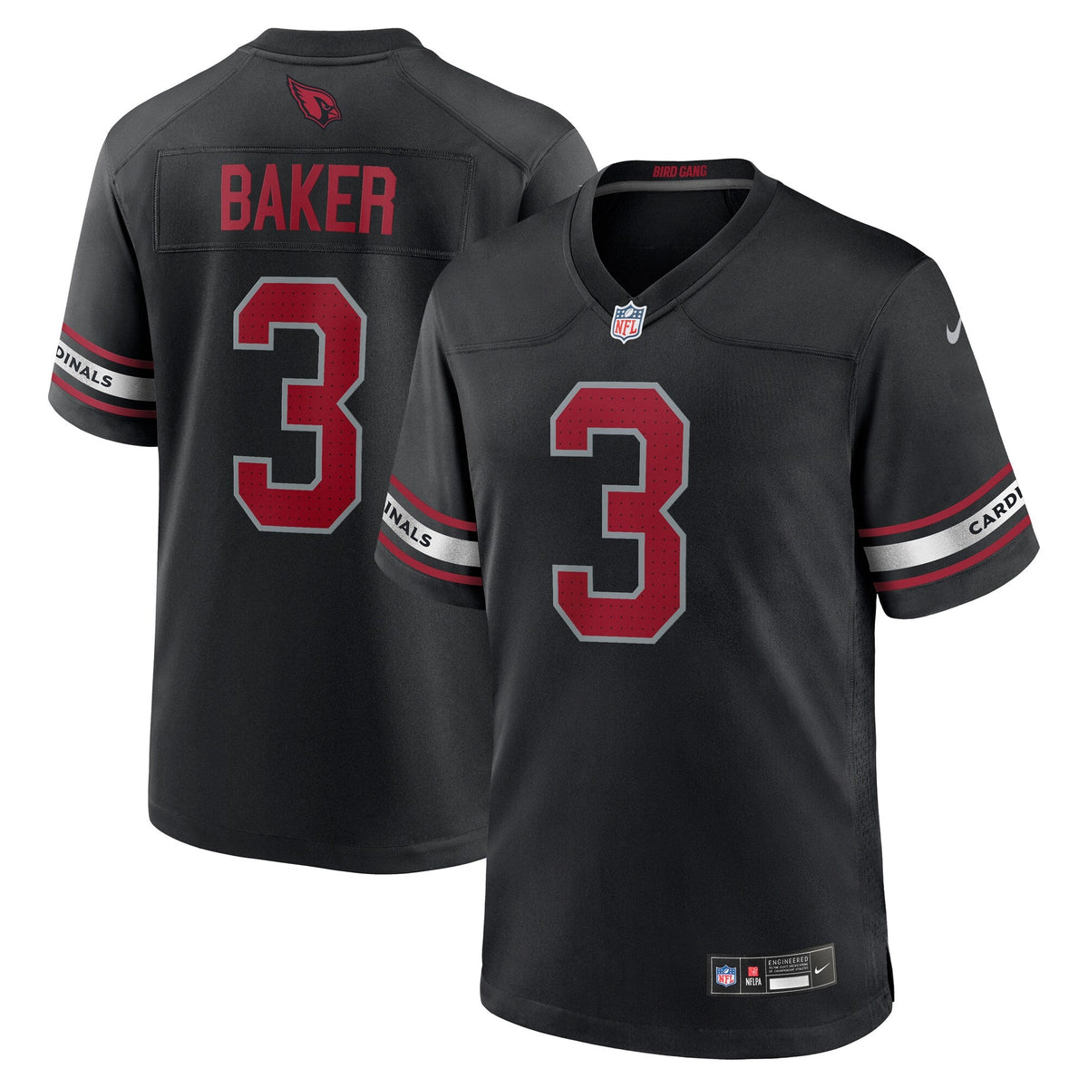Arizona Cardinals Budda Baker Black Game Football Jersey