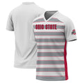 #1 White Ohio State Buckeyes Lightweight Soccer Fashion Jersey