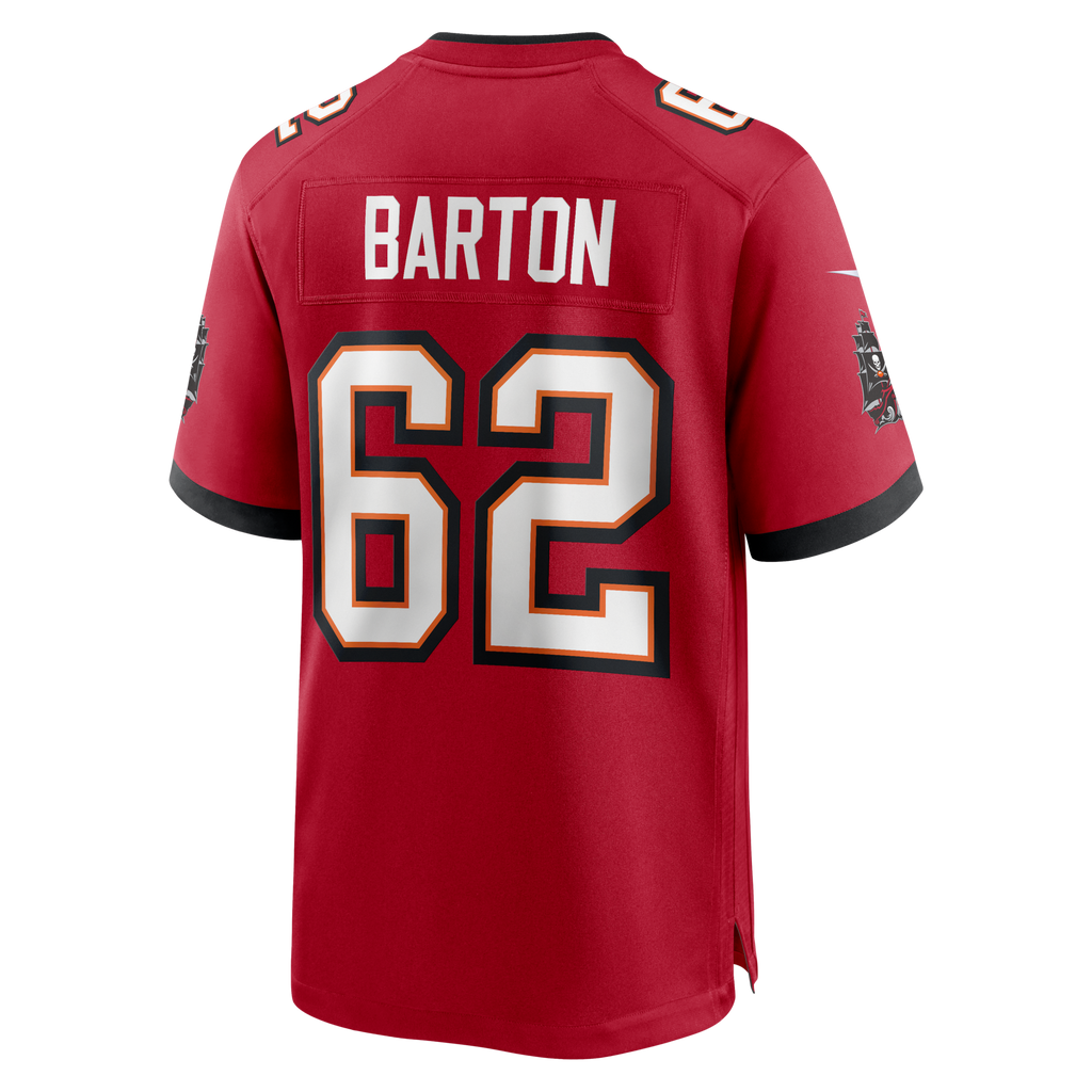 Graham Barton Pick No. 26 Red Player Game Football Jersey