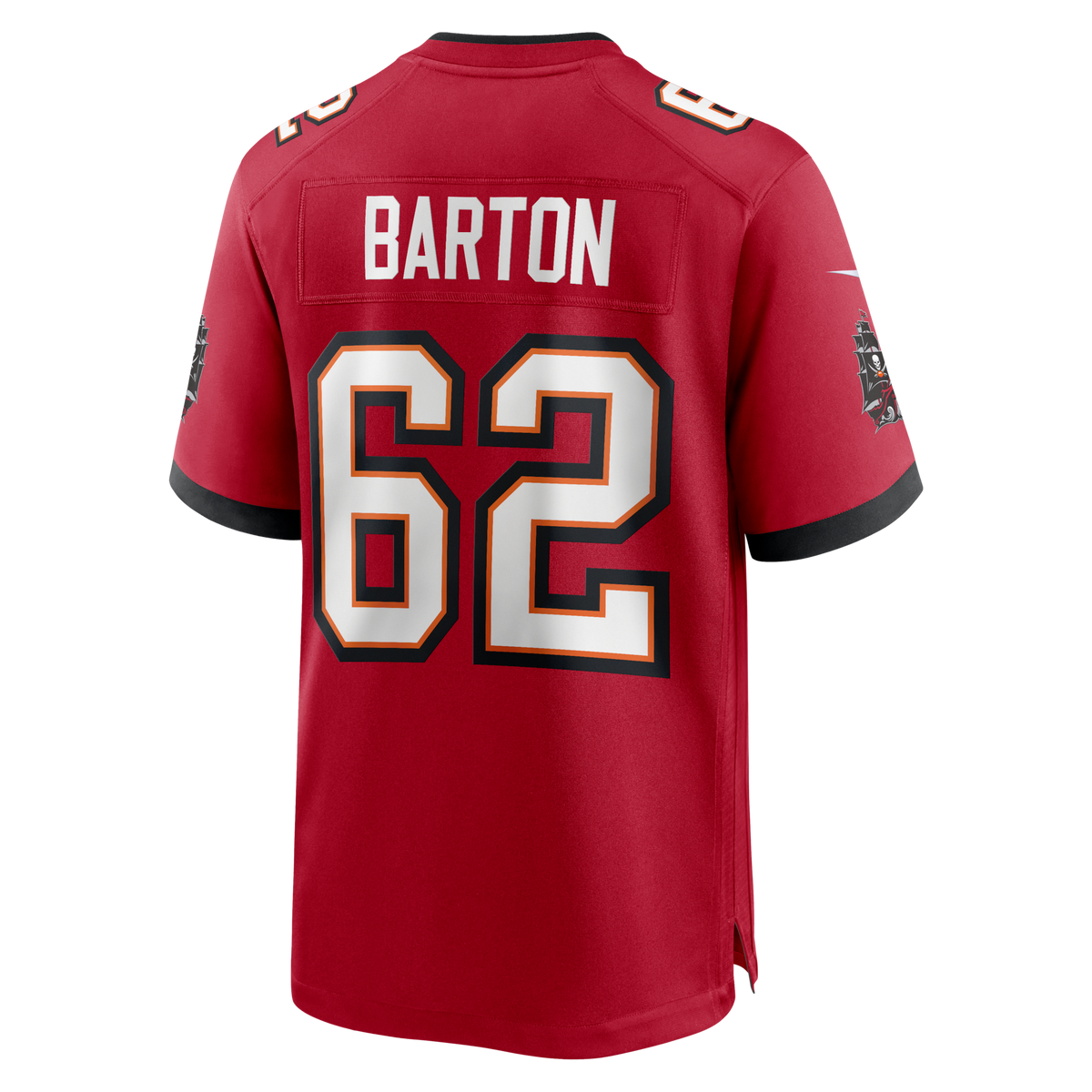 Graham Barton Pick No. 26 Red Player Game Football Jersey