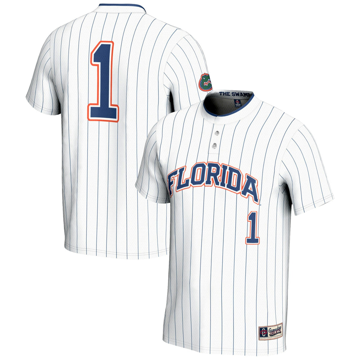 #1 Florida Gators Lightweight Softball Jersey - White