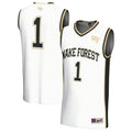 #1 Wake Forest Demon Deacons Lightweight Basketball Fashion Jersey - White
