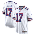 Buffalo Bills Josh Allen White White Game Player Football Jersey