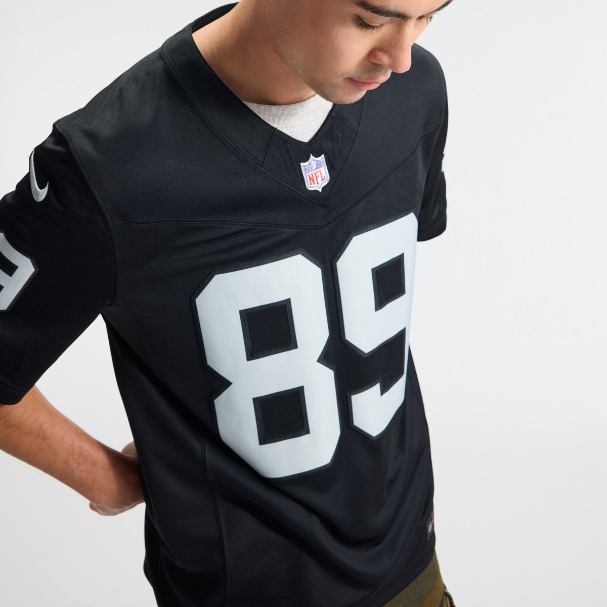 Las Vegas Raiders Brock Bowers Black Team Vapor F.U.S.E. Stitched Limited Football Jersey