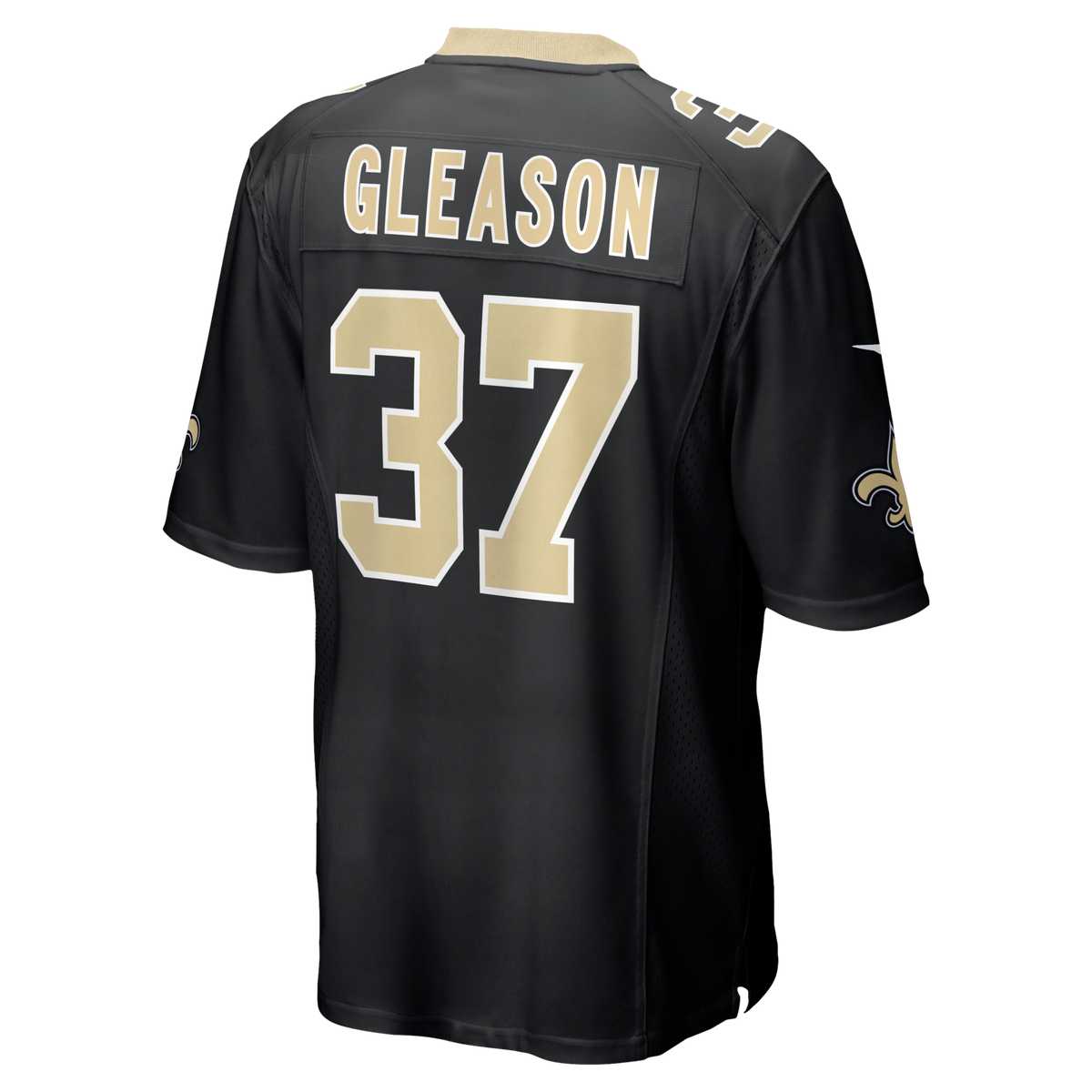 New Orleans Saints Steve Gleason Black Game Retired Player Football Jersey
