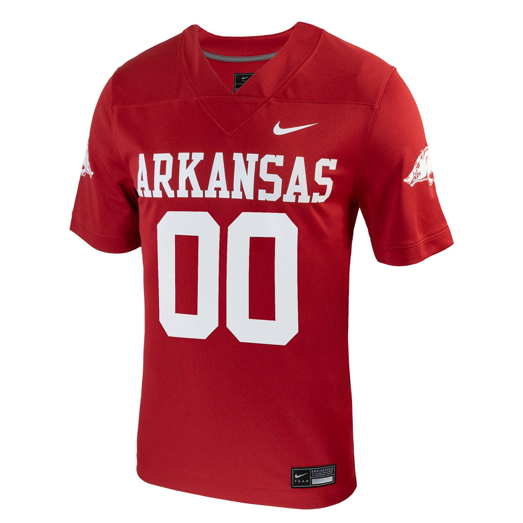Arkansas Razorbacks Custom Football Game Jersey - Cardinal