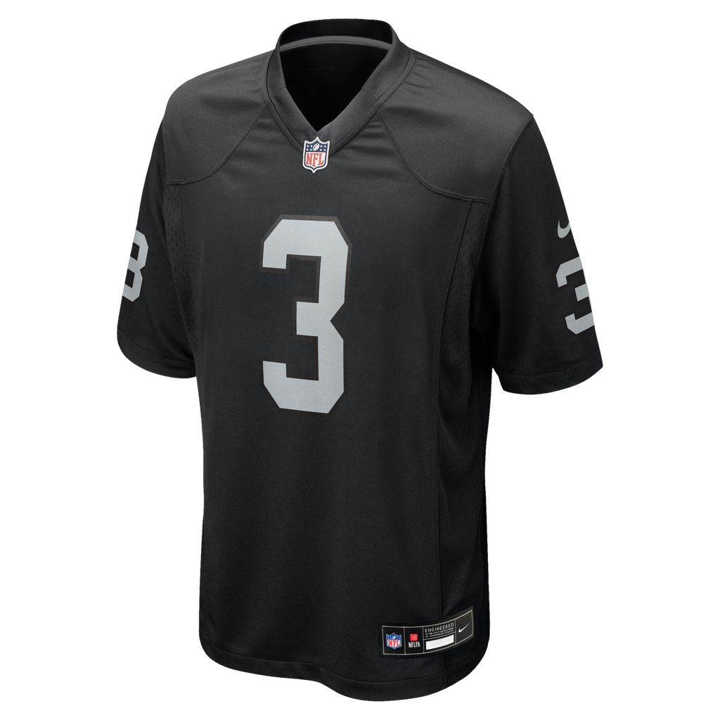 Las Vegas Raiders Zamir White Black Team Game Football Jersey