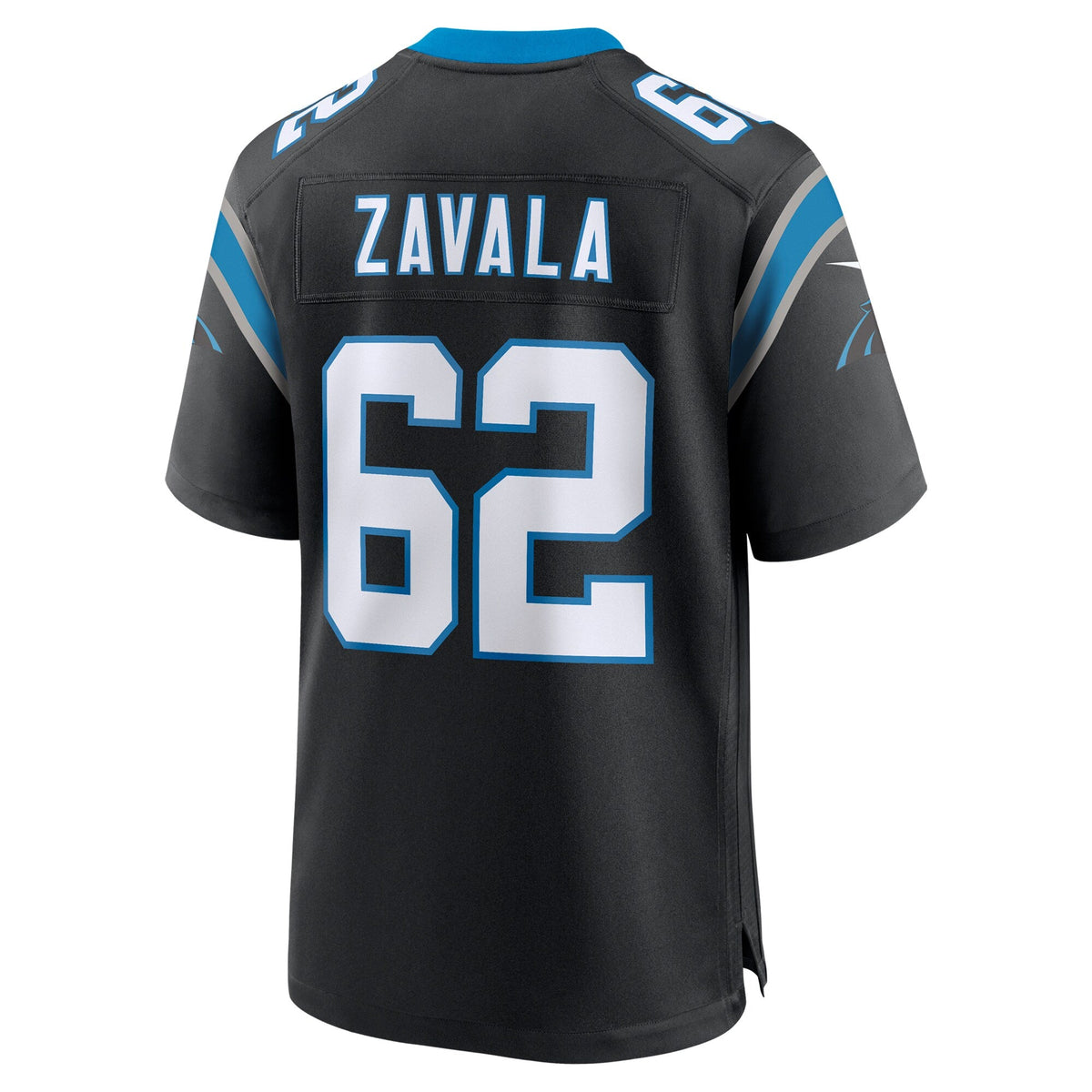 Carolina Panthers Chandler Zavala Black Game Football Jersey