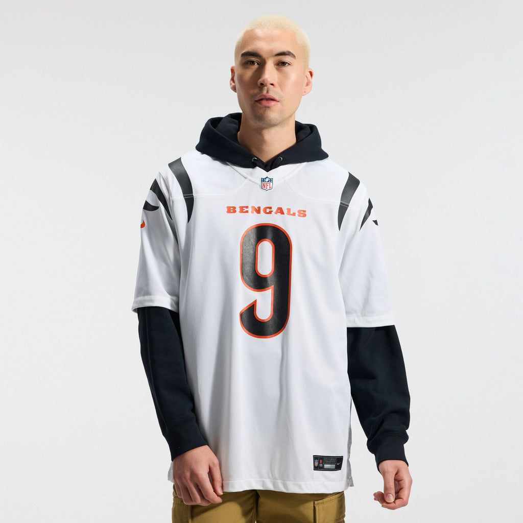Cincinnati Bengals Joe Burrow White Game Football Jersey