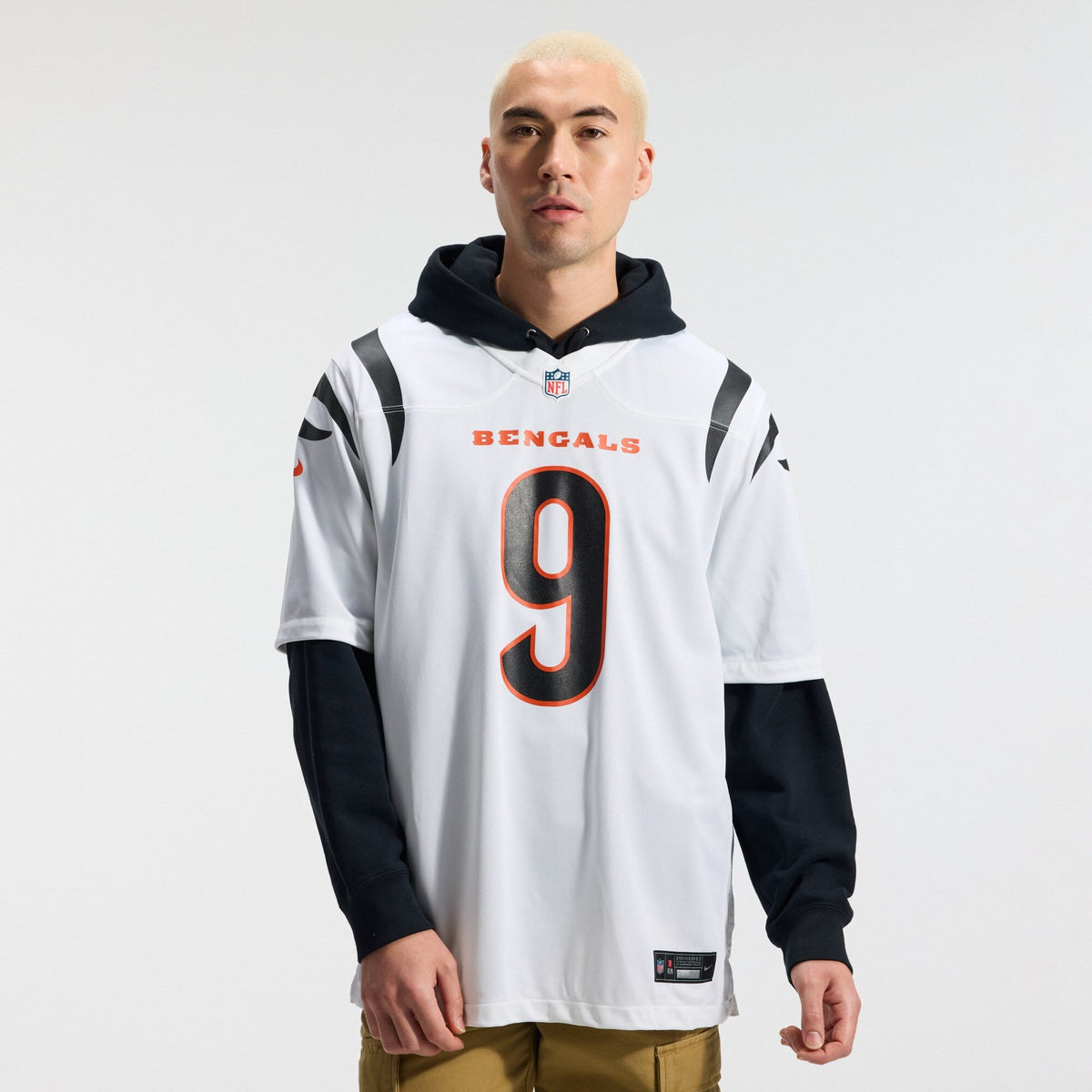 Cincinnati Bengals Joe Burrow White Game Football Jersey