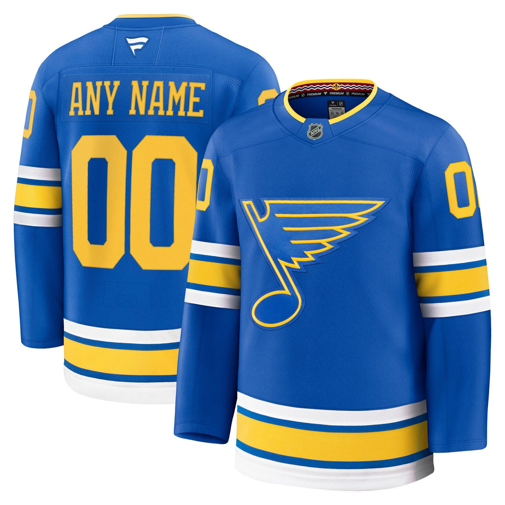 St. Louis Blues Blue Home Premium Custom Jersey