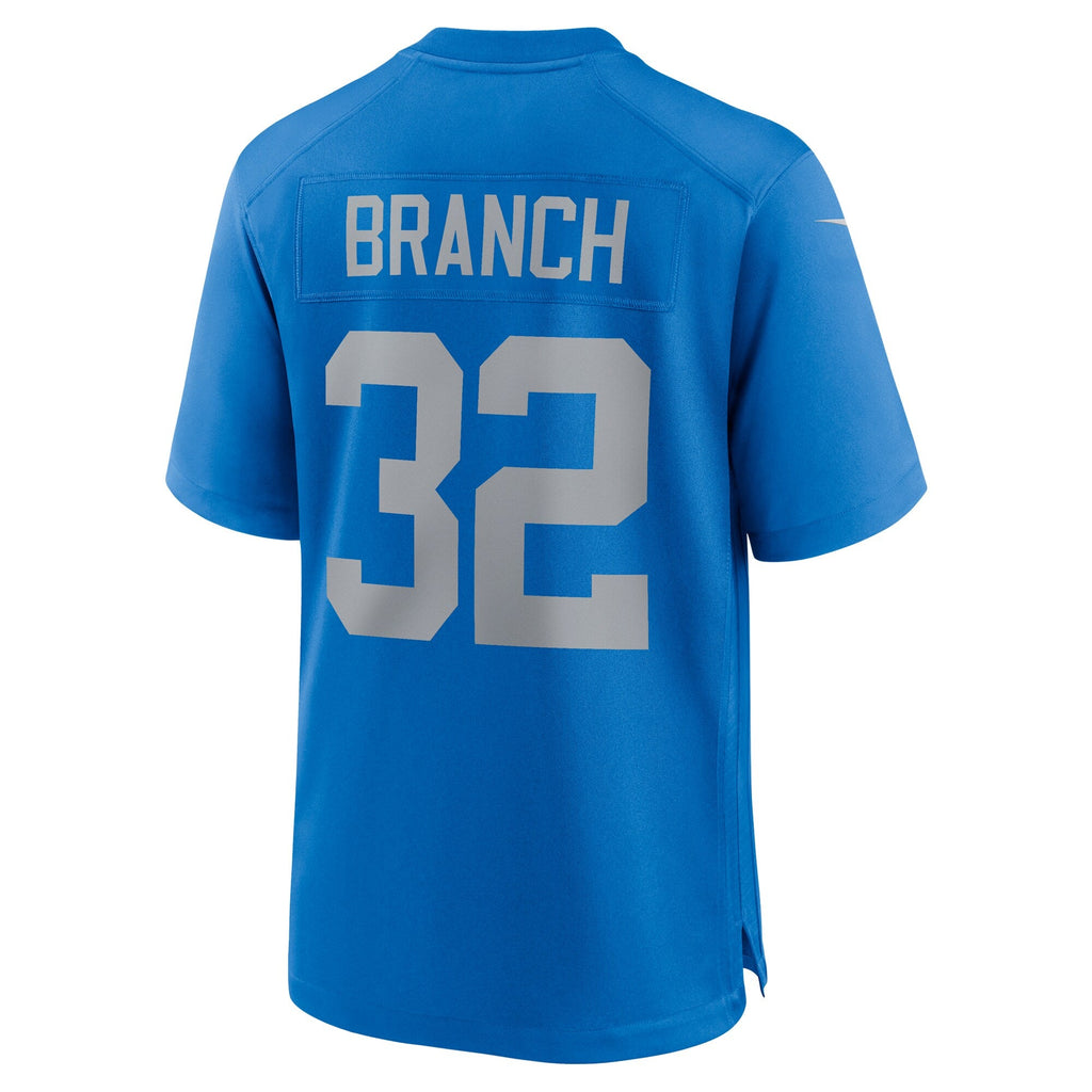 Detroit Lions Brian Branch Blue Alternate Game Football Jersey