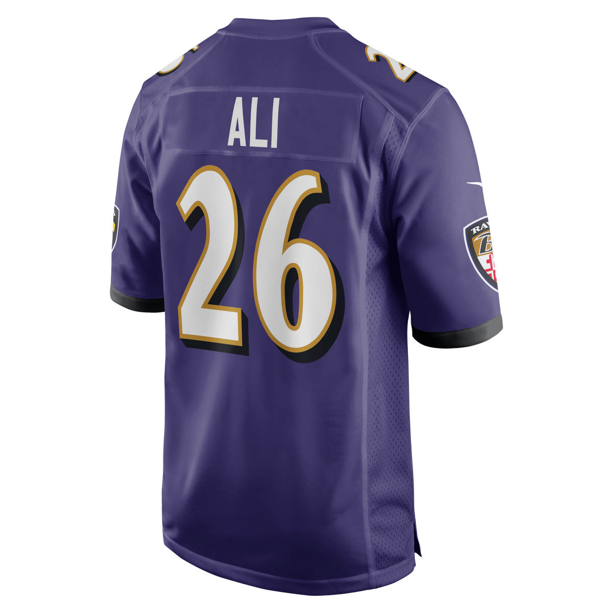 Baltimore Ravens Rasheen Ali Purple Team Game Football Jersey
