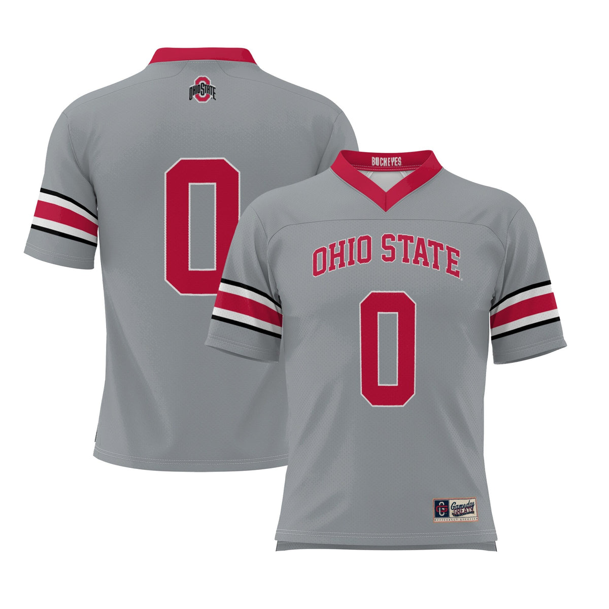 #0 Ohio State Buckeyes Lightweight Lacrosse Jersey - Gray