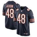 Chicago Bears D'Marco Jackson Navy Team Game Football Jersey