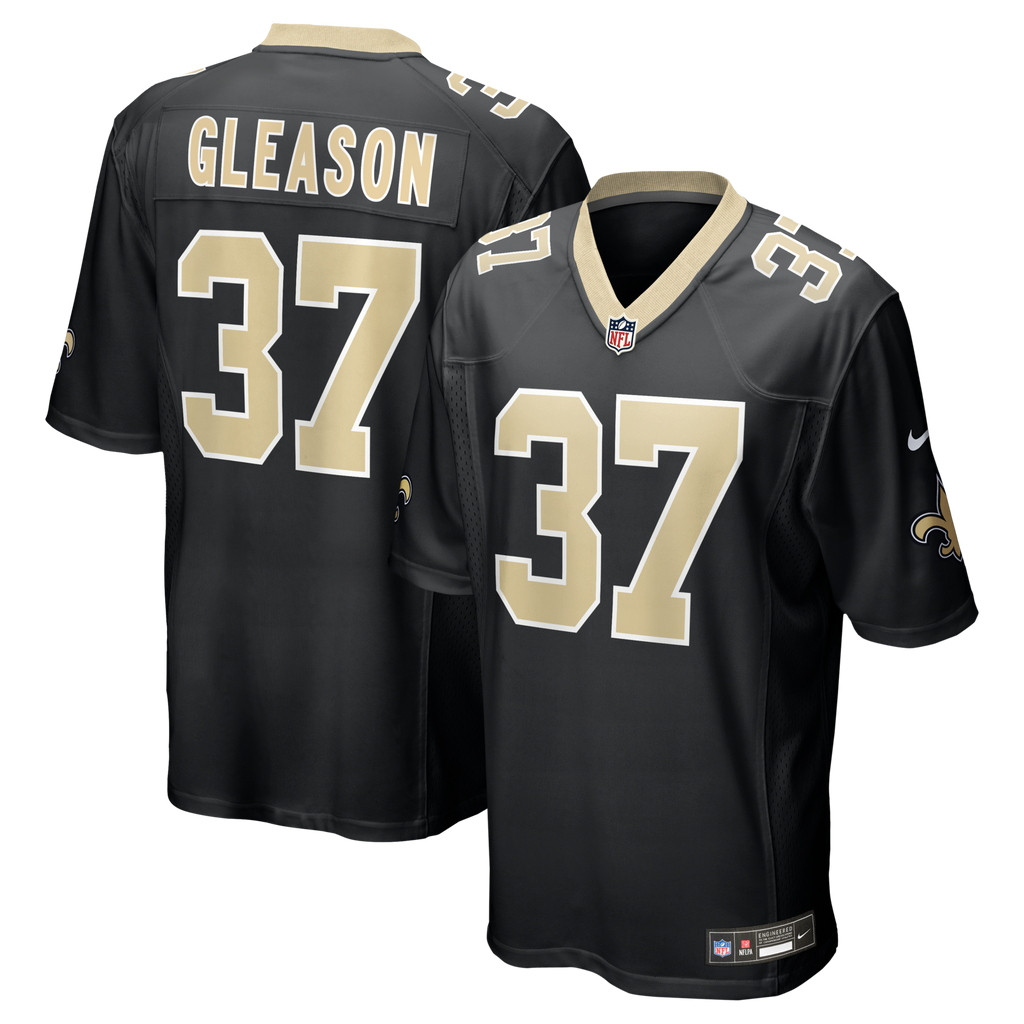 New Orleans Saints Steve Gleason Black Game Retired Player Football Jersey