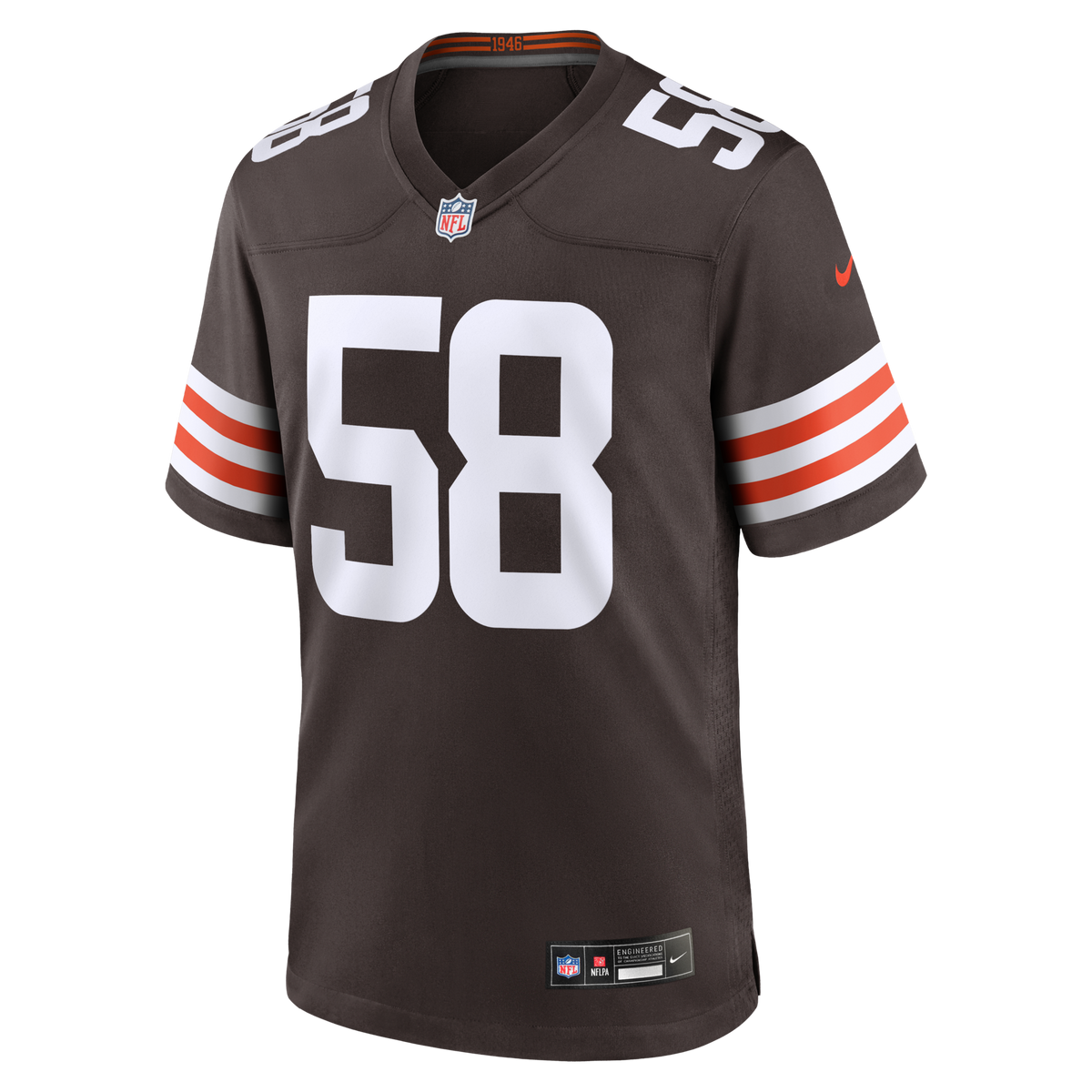 Cleveland Browns Austin Barber Brown Team Game Football Jersey