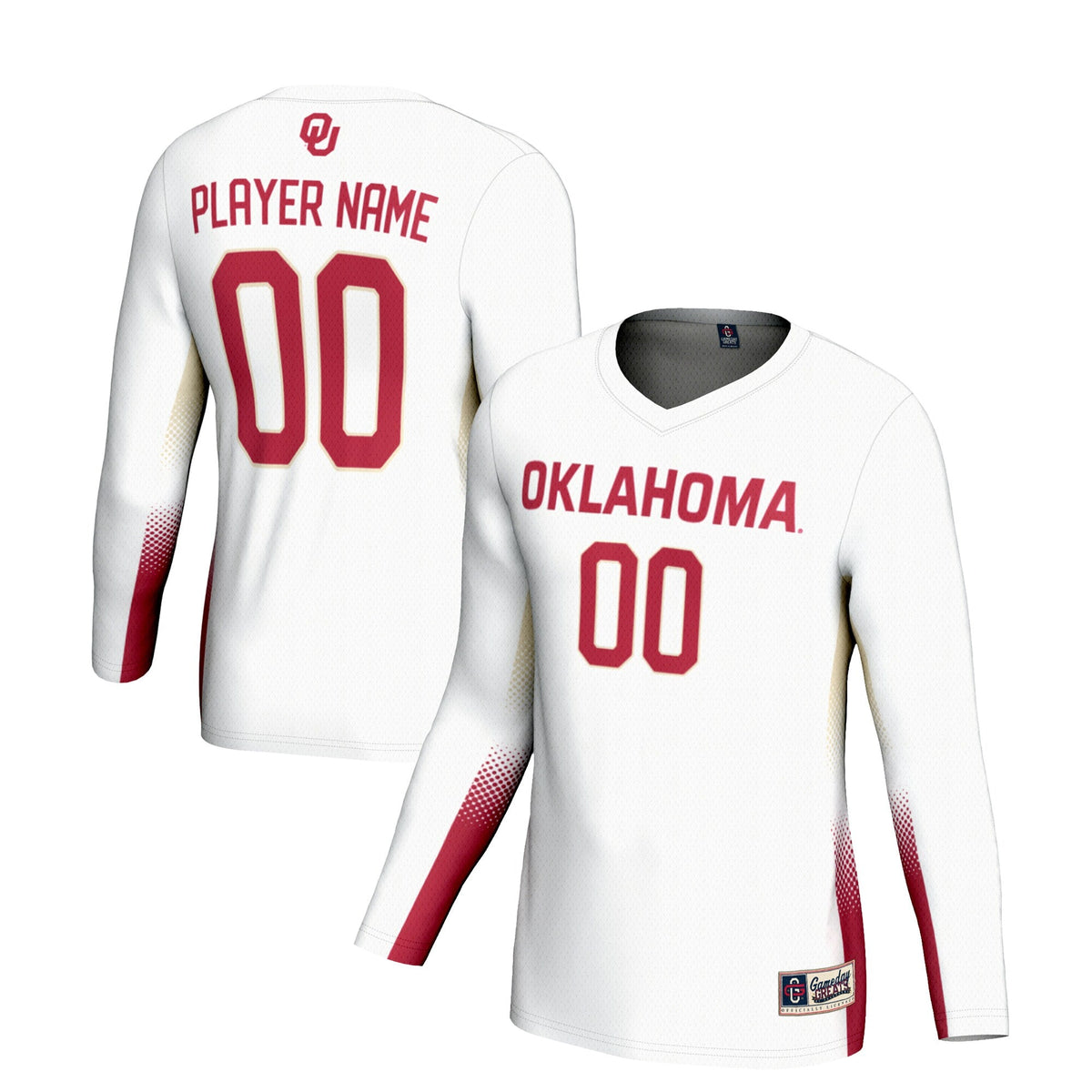 Oklahoma Sooners Adult NIL Lightweight Volleyball Jersey - White