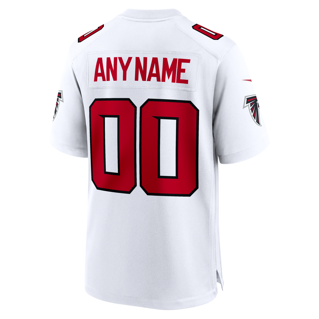 Atlanta Falcons White Custom Game Football Jersey