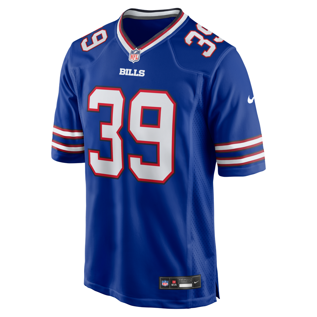 Buffalo Bills Tommy Doman Royal Team Game Football Jersey