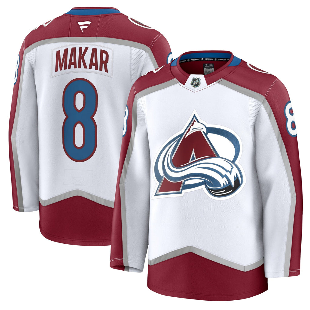 Colorado Avalanche Cale Makar White Away Premium Jersey