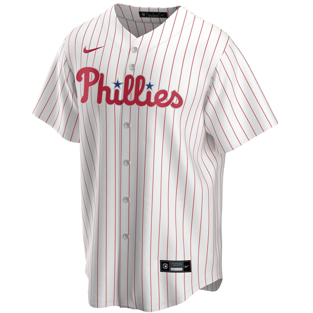 Philadelphia Phillies White Home Replica Custom Baseball Jersey