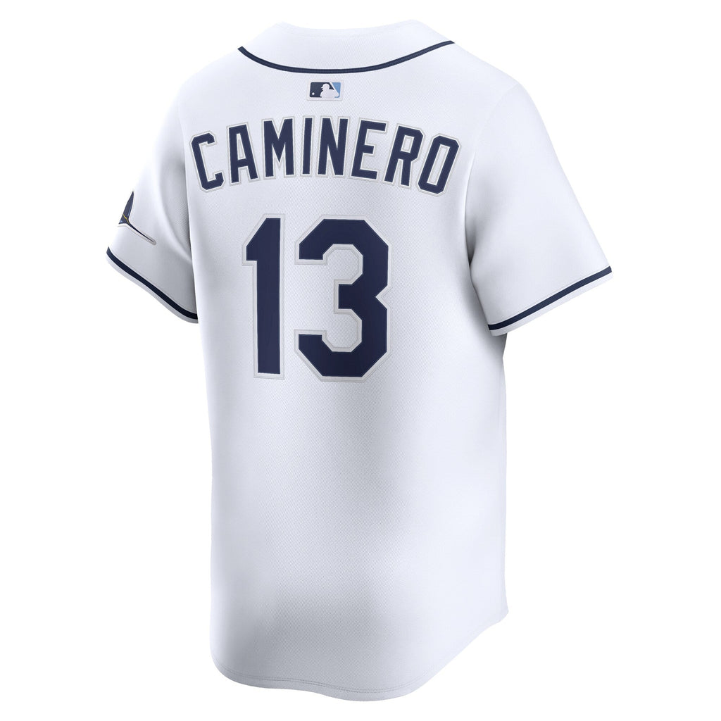 Tampa Bay Rays Junior Caminero White Home Limited Baseball Jersey