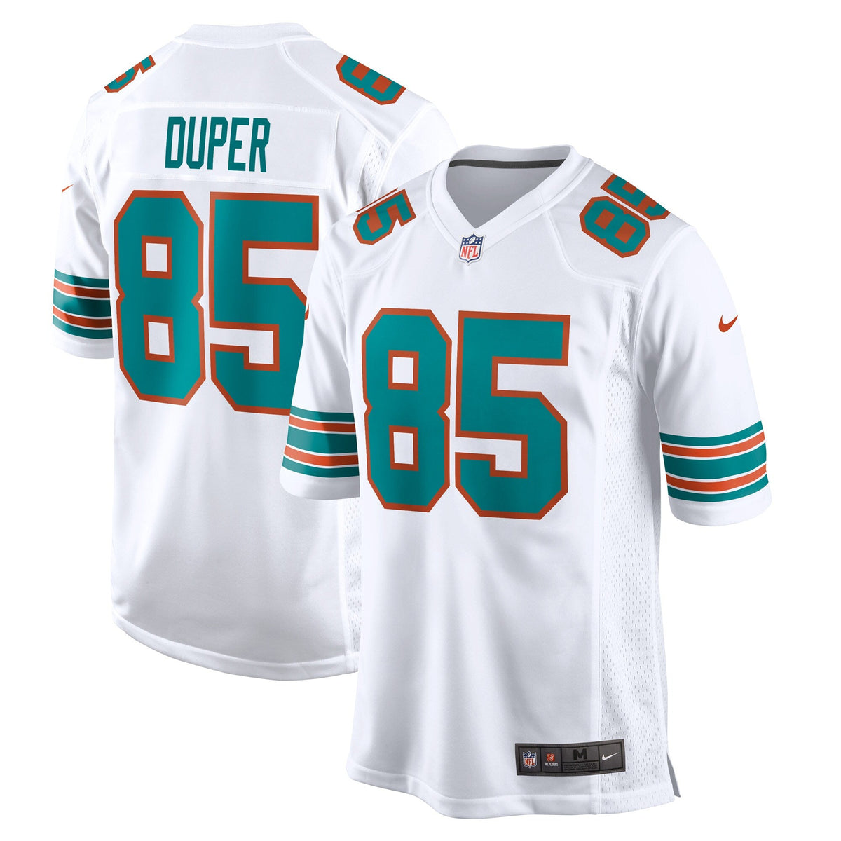 Miami Dolphins Mark Duper White Retired Player Football Jersey
